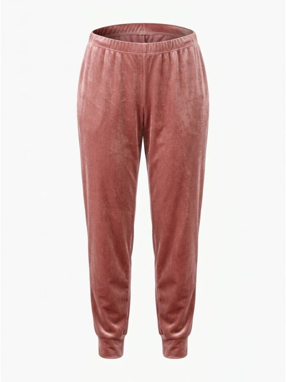 NWT Jenni Pull On Pajama Jogger Lounge Velour Sz L Pink Soft Sleepwear Cozy